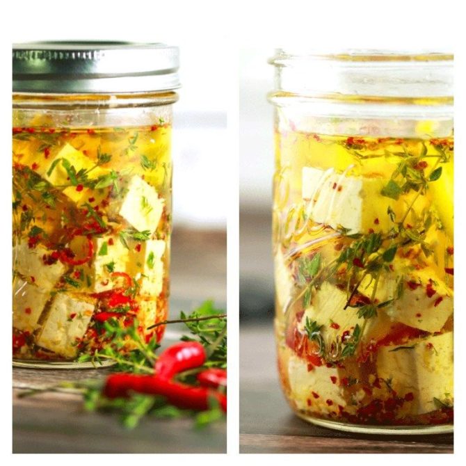 Marinated Feta Cheese